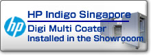 HP Indigo Singapore, Digi Multi Coater Installed in the Showrooom