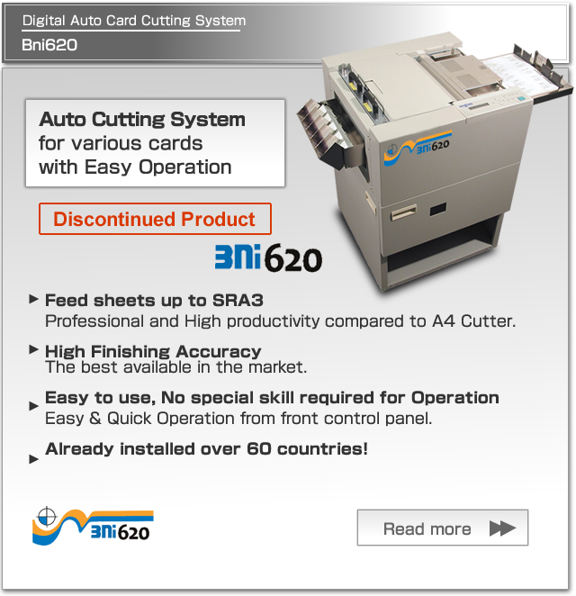 Digital Auto Card Cutting System Bni620