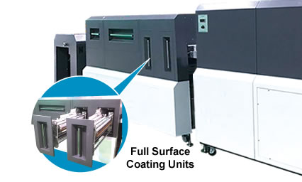 BN PackageCoat SXC30AP Professional for package priting by Fujifilm Jet Press 750S, Easy Access to rollers for maintenance
