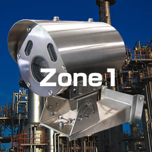 防爆ネットワークIPカメラ HLZ-62KDHR 、国内防爆検定合格、防爆Zone1、耐圧防爆、容器による粉塵防爆、水素防爆対応